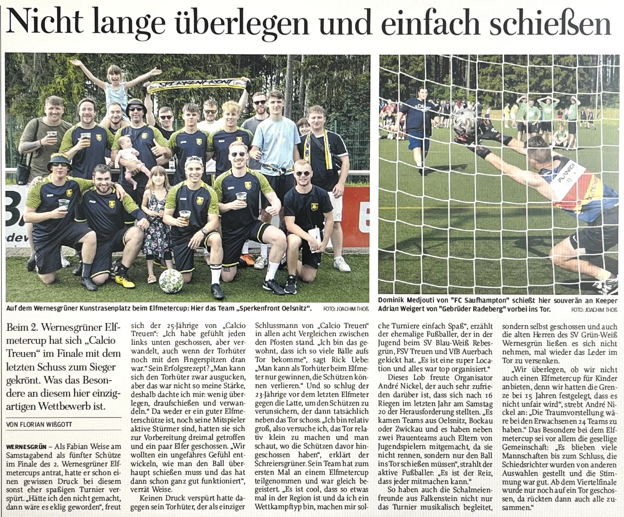 Bericht Elfmetercup