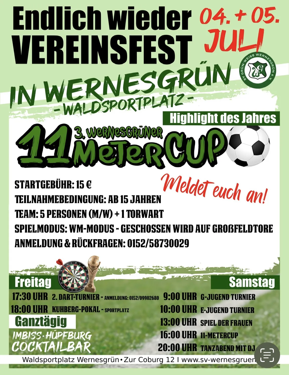 Einladung zum Vereinsfest 2025