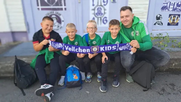 F-Junioren laufen beim FCE Aue ein