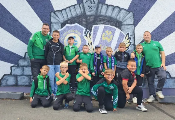 F-Junioren laufen beim FCE Aue ein