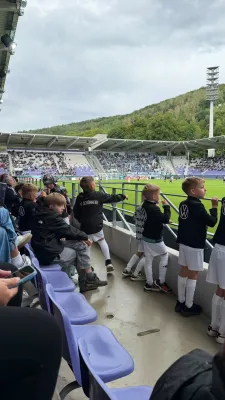 F-Junioren laufen beim FCE Aue ein